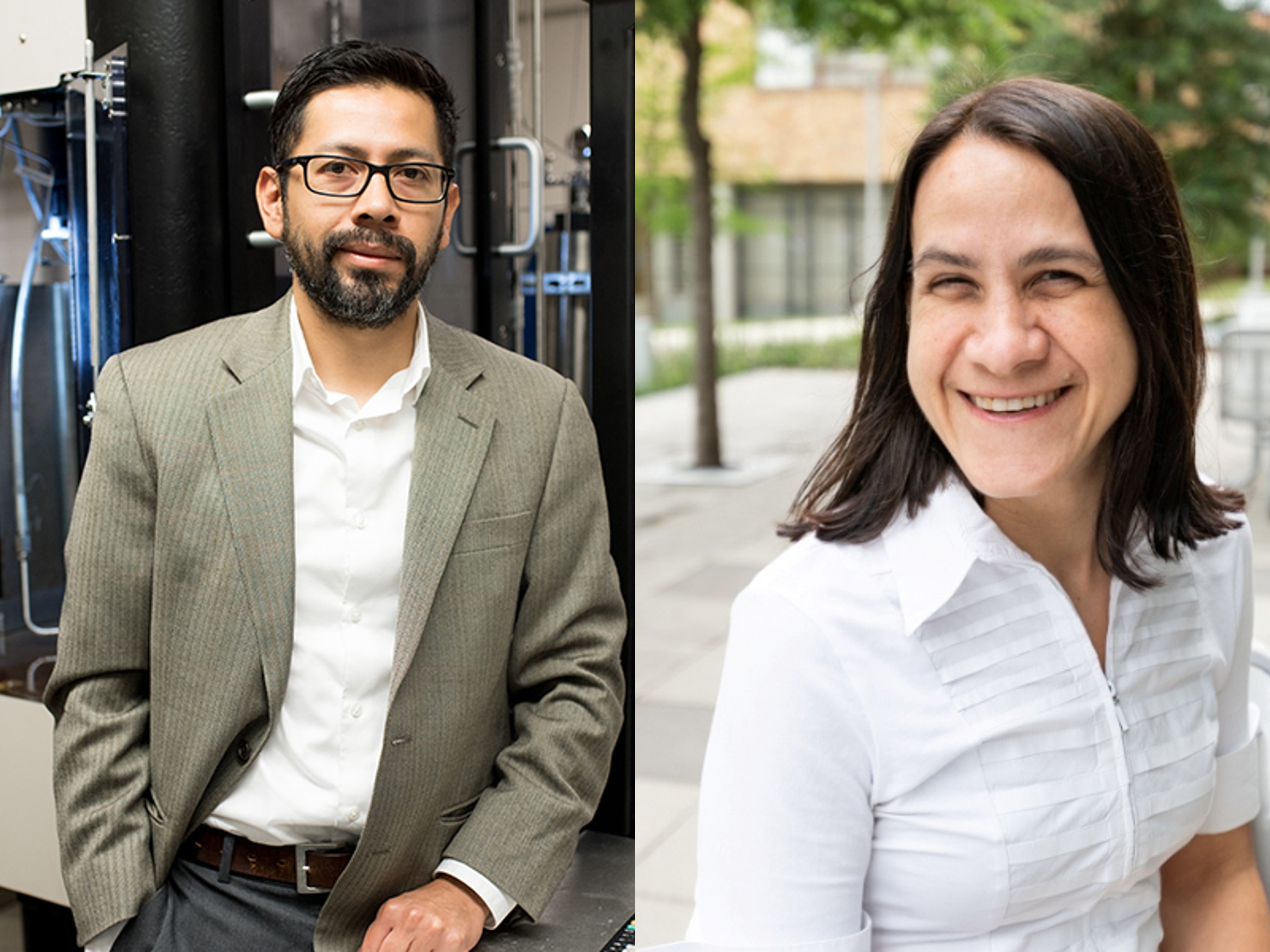 Texas Engineers Nicolas Espinoza and Delia Milliron.