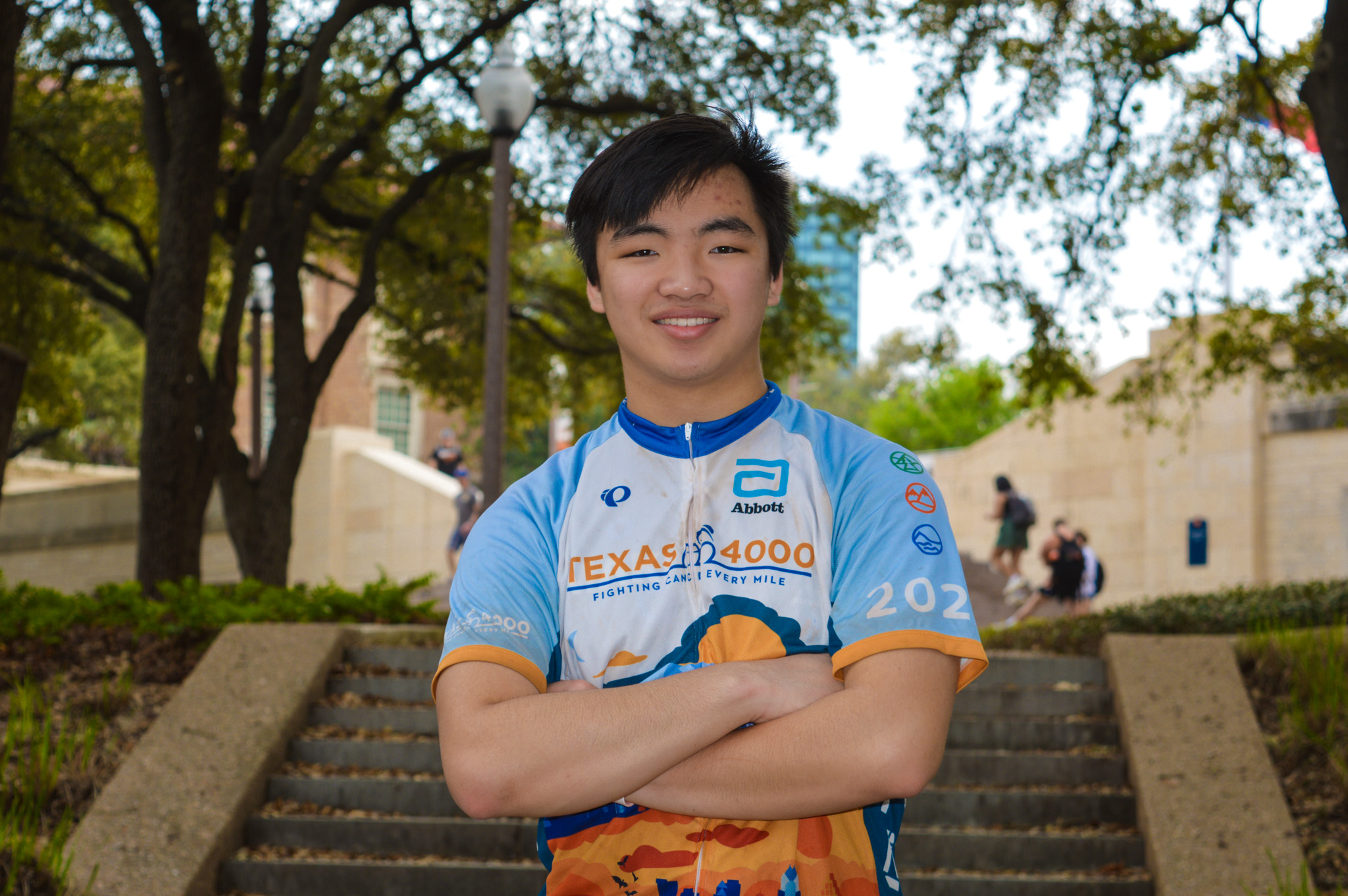 Texas 4000 rider Jason Wang, Texas Che Sophomore