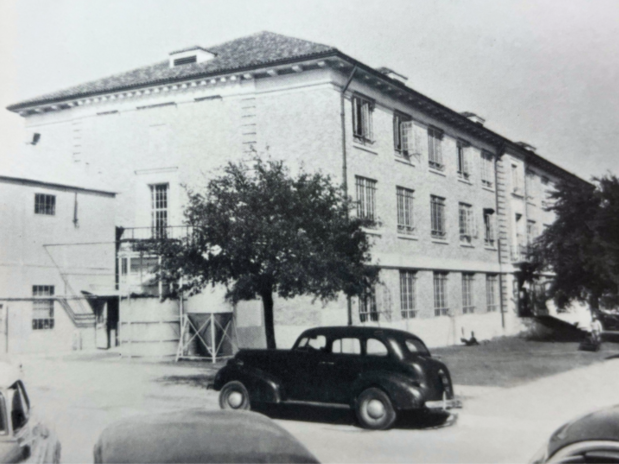 Early EP Schoch building with his lab to the left