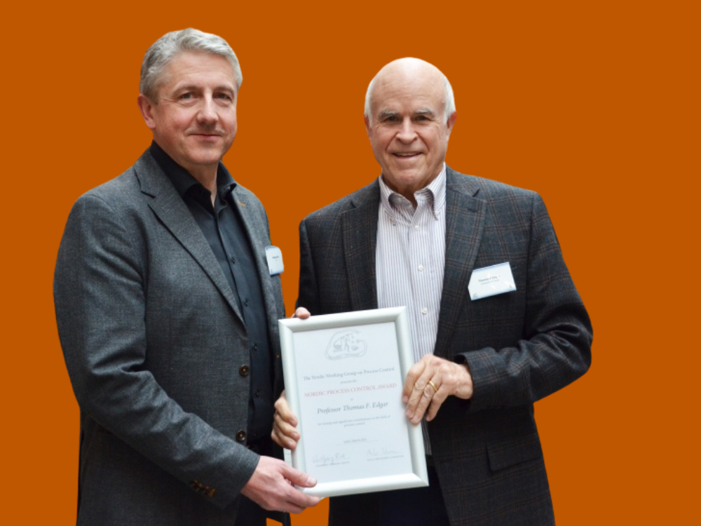 Thomas Edgar receives Nordic Process Control Award