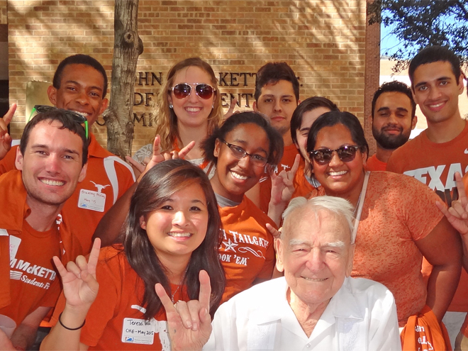 group of students posing with McKetta