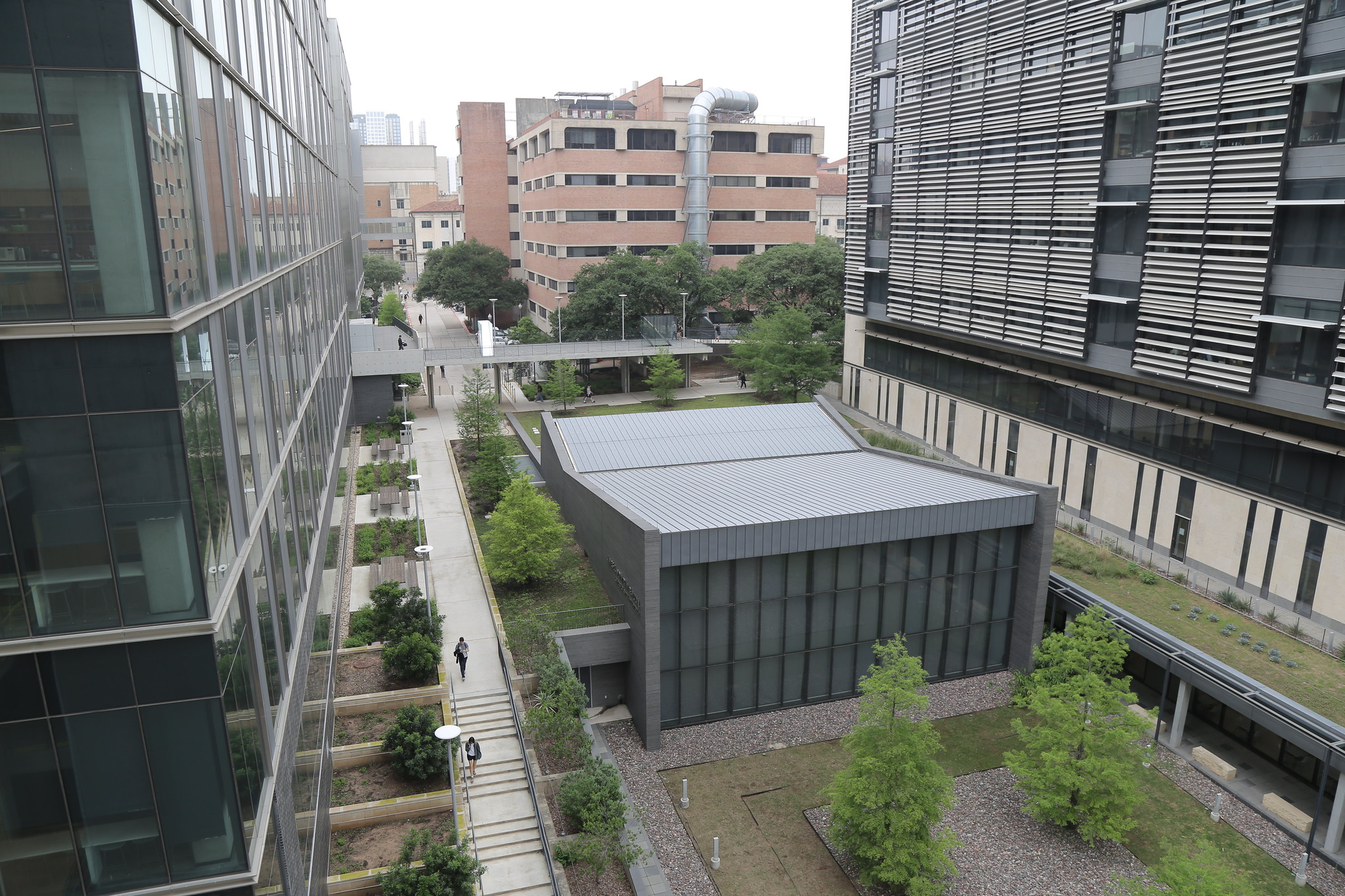 Aerial view of UT Austin campus